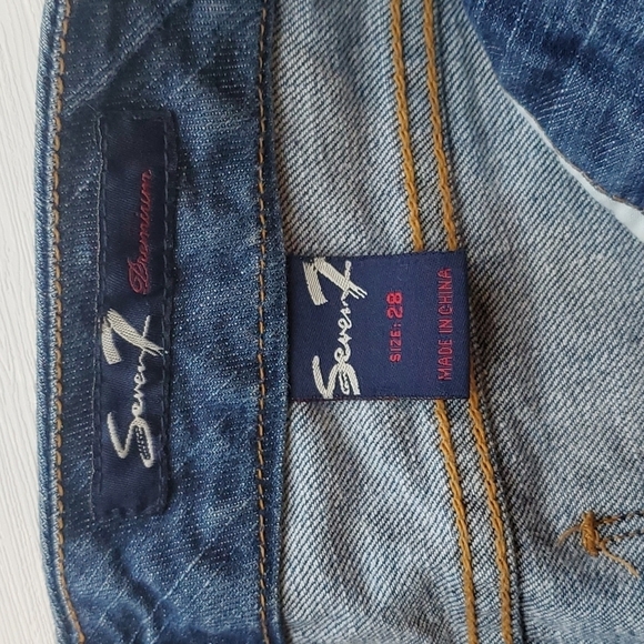 7 For All Mankind Dark Wash Bootcut Jeans 28 - Picture 4 of 8